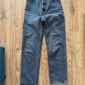Levi's High Rise Jeans in Dark Gray